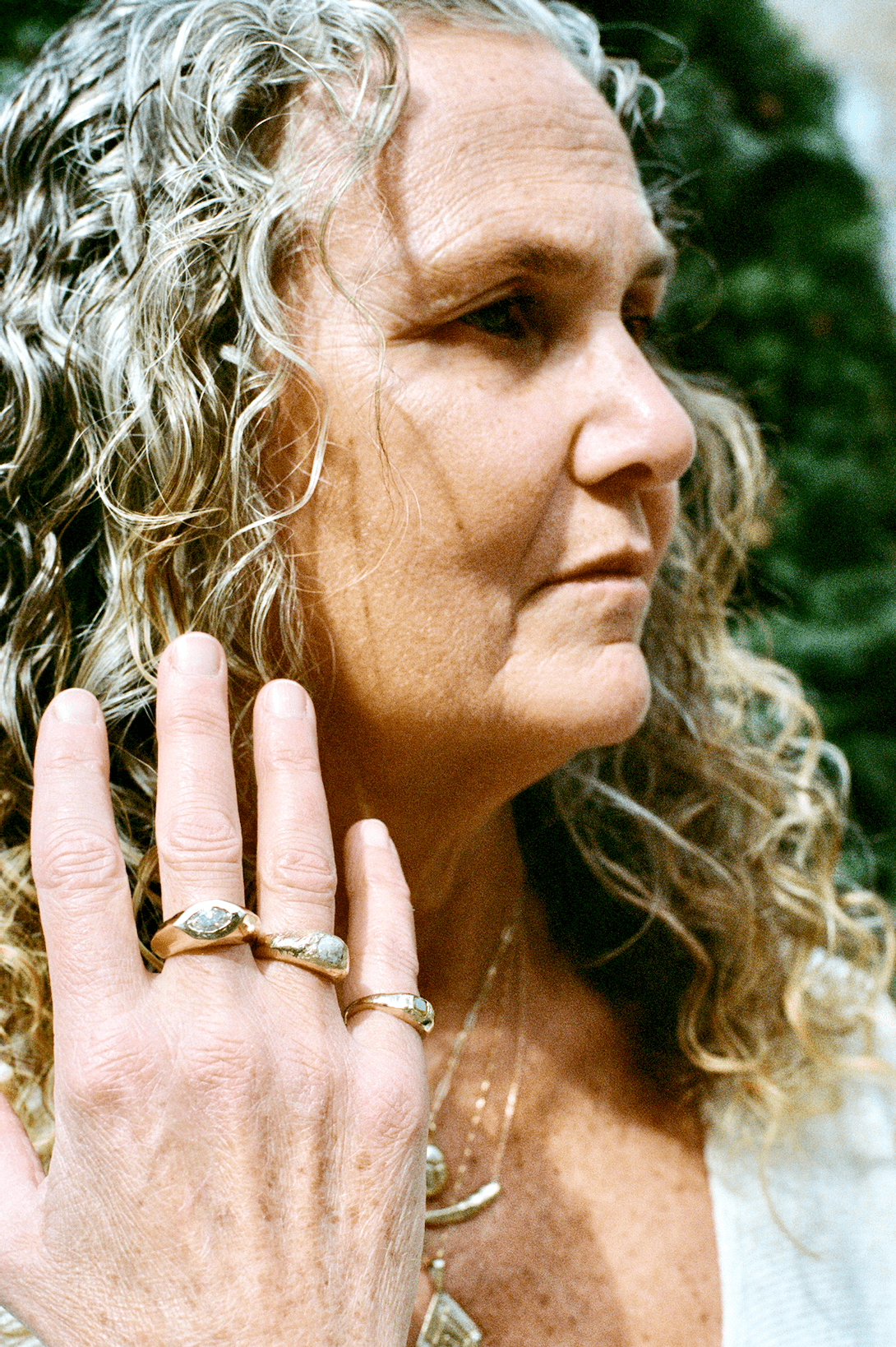 Anne White Raw Diamond Solitaire Ring I